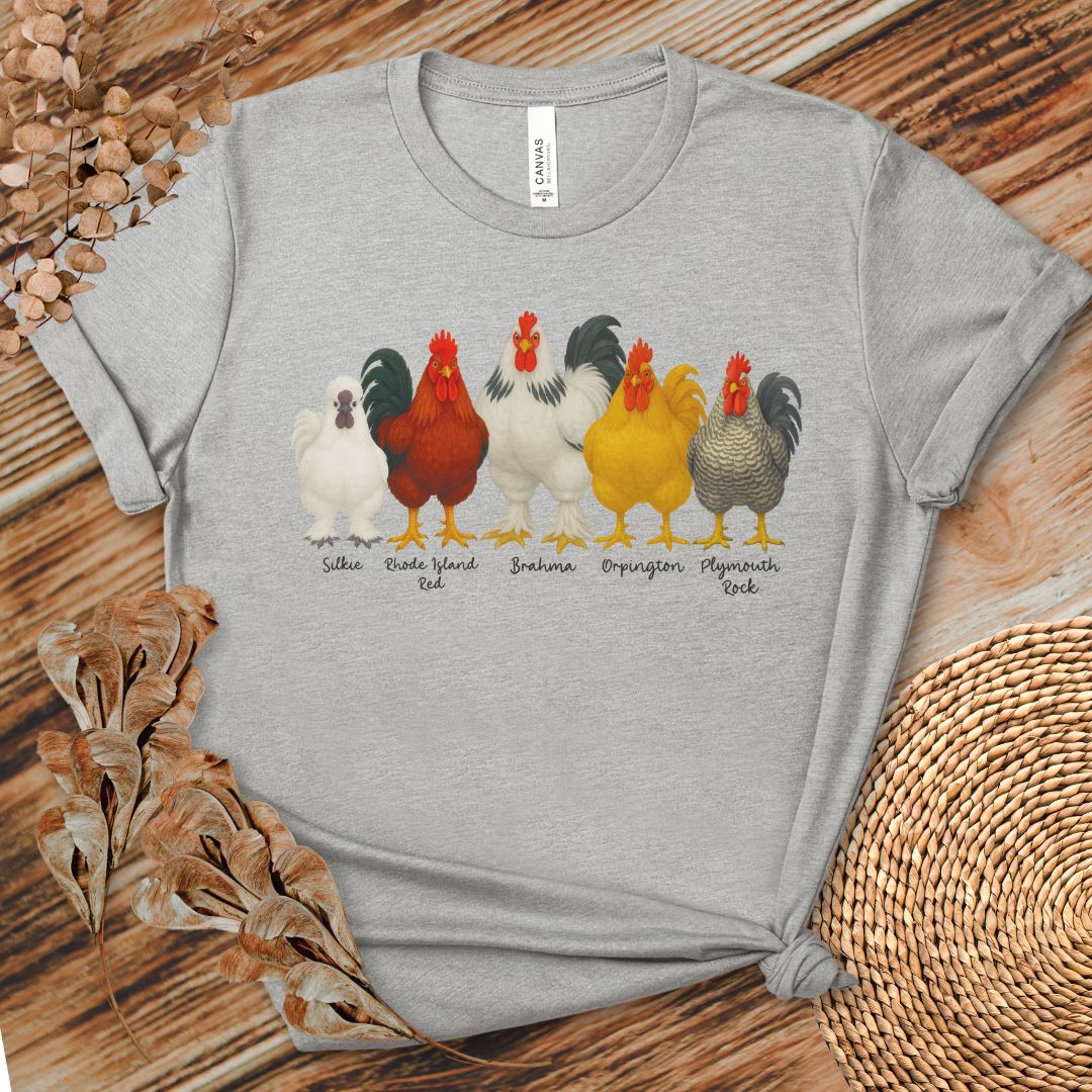 Rooster Roster Chicken T-Shirt