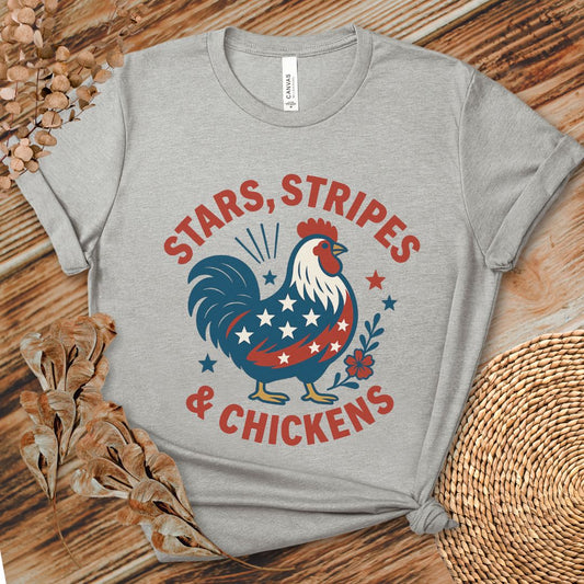 Stars Stripes Chickens Shirt