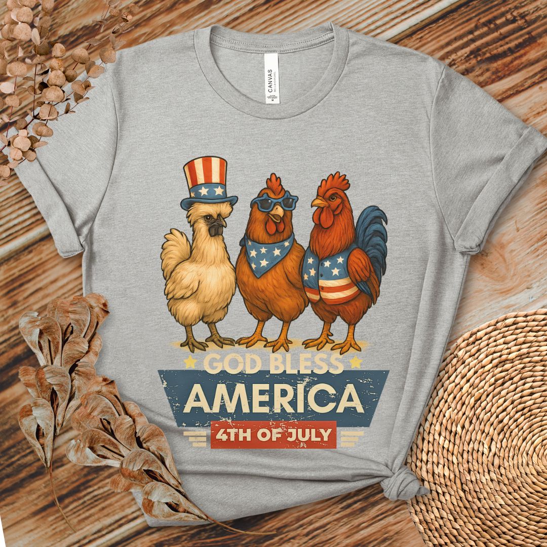 God Bless America Chicken Shirt