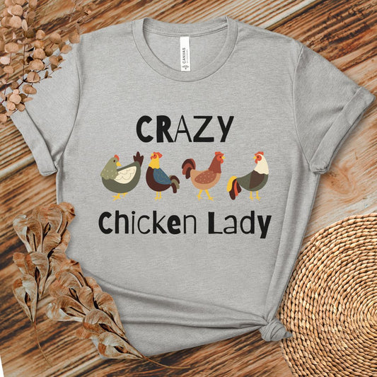 Crazy Chicken Lady T-shirt
