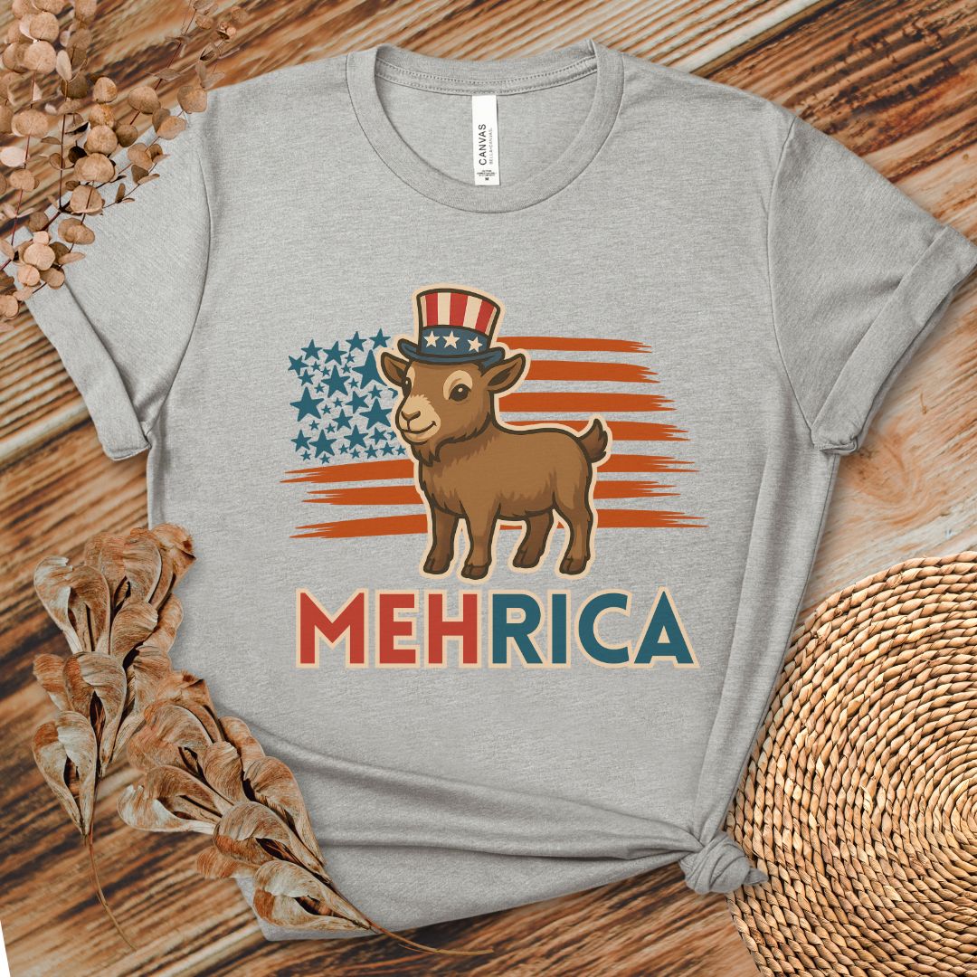MehRica Patriotic Goat Tee