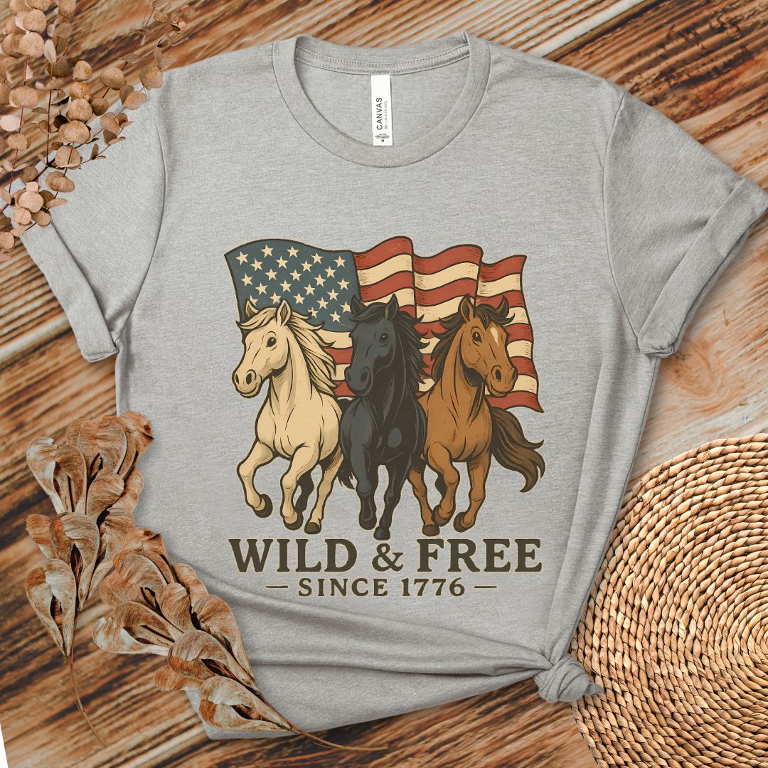 Wild & Free Trio Horse Tee