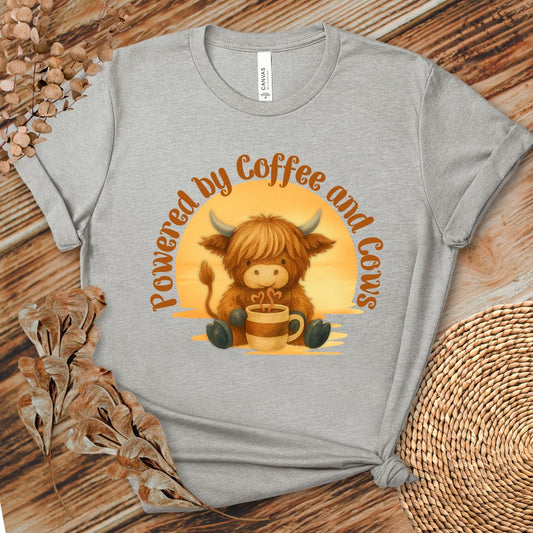 Powered by Coffee and Cows Shirt