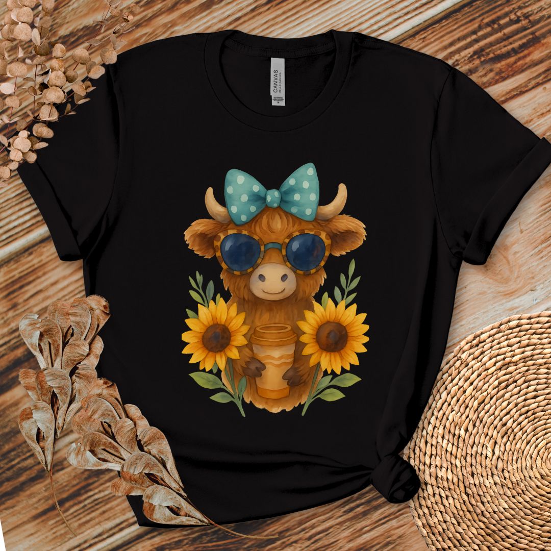 Cute Highland Cow Coffee Shirt