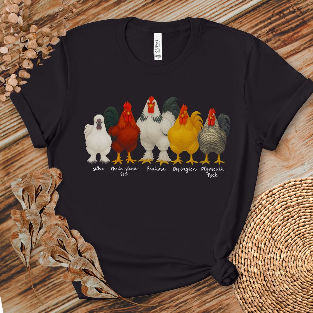 Rooster Roster Chicken T-Shirt