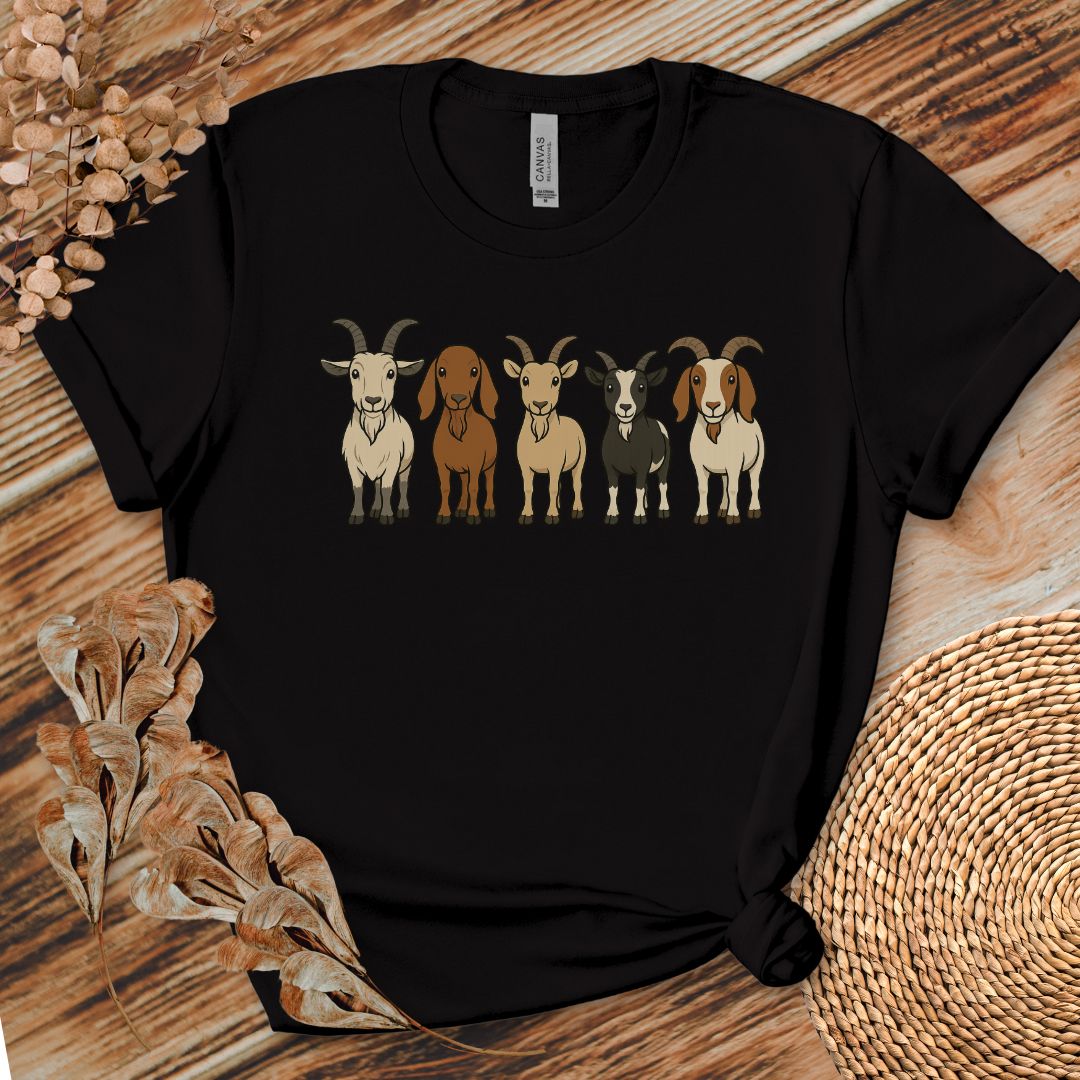 Cute Cartoon Goats Farm Shirt