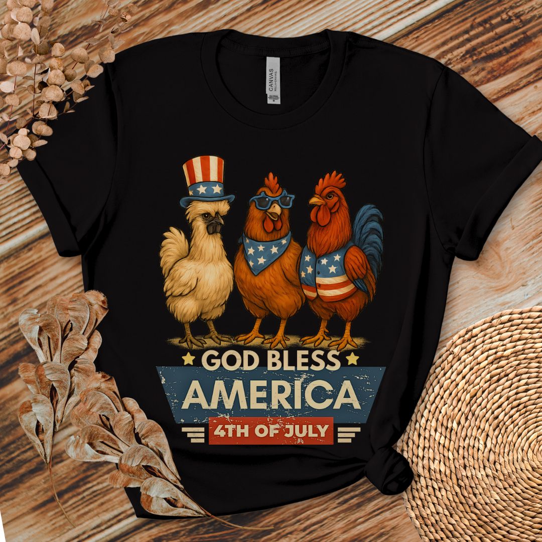 God Bless America Chicken Shirt