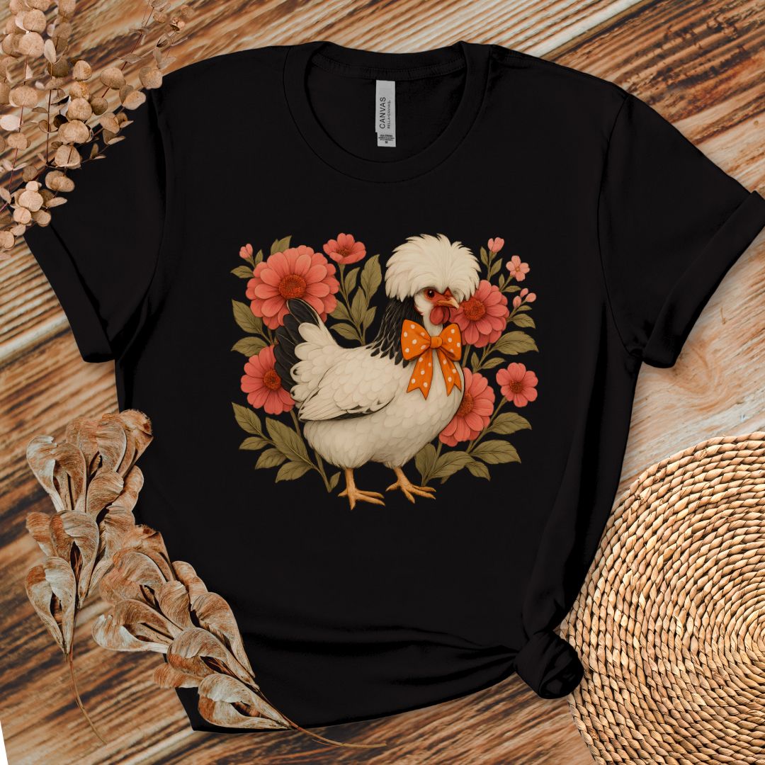 Floral Polish Chicken Shirt