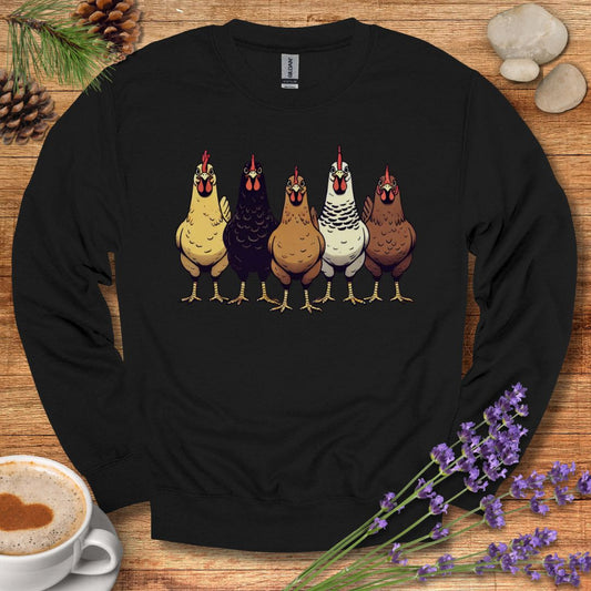 Chicken Lover Sweatshirt – Cute Hen Pullover Gift for Chicken Moms, Farmers & Backyard Keepers