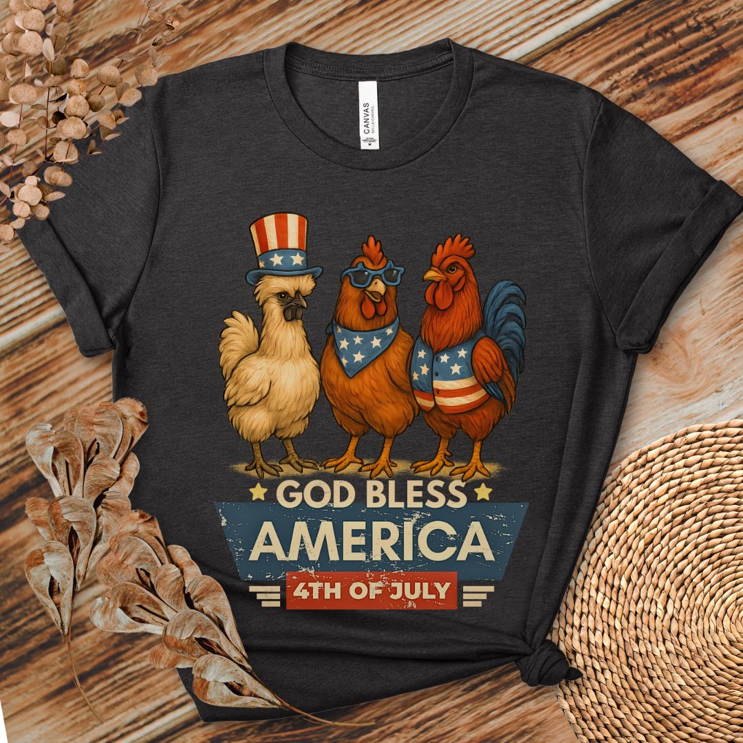 God Bless America Chicken Shirt