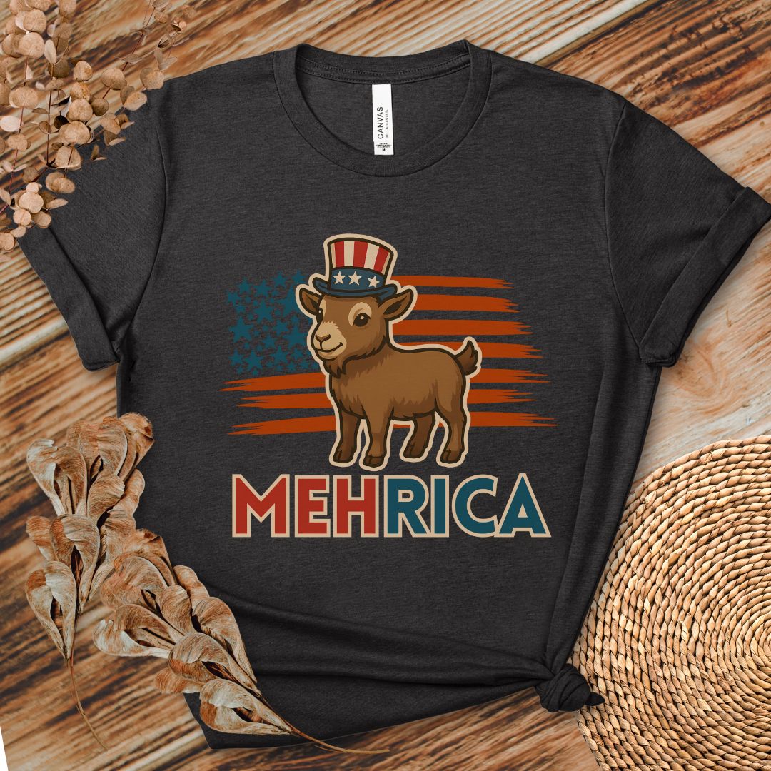 MehRica Patriotic Goat Tee
