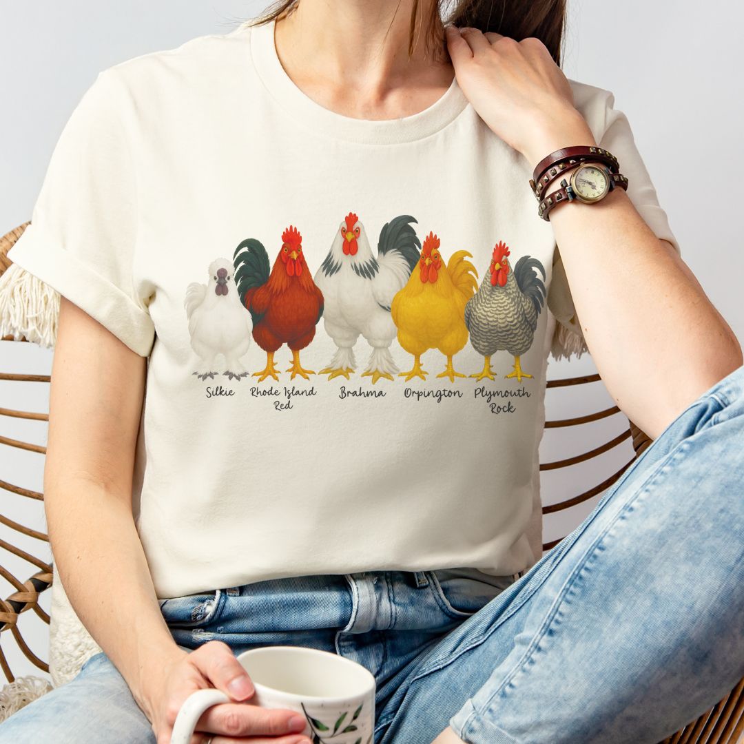 Rooster Roster Chicken T-Shirt