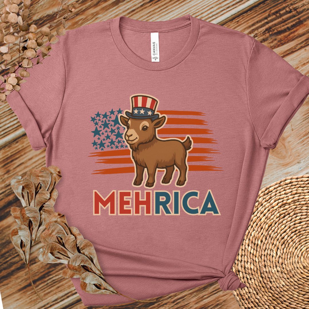 MehRica Patriotic Goat Tee