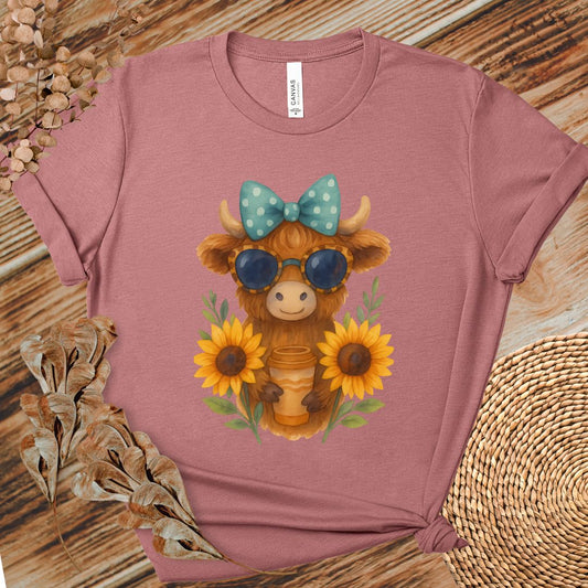 Cute Highland Cow Coffee Shirt