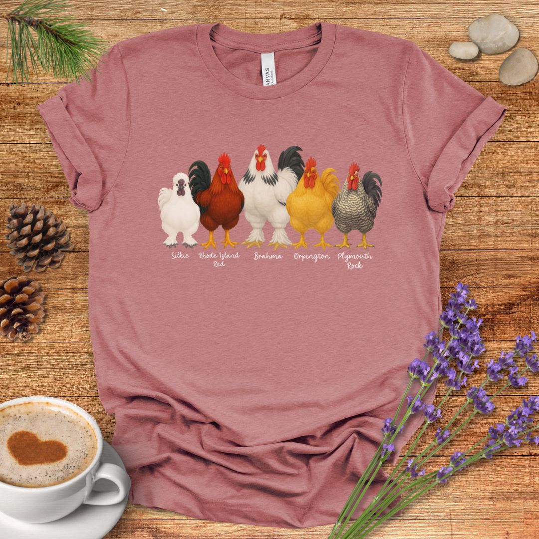 Rooster Roster Chicken T-Shirt