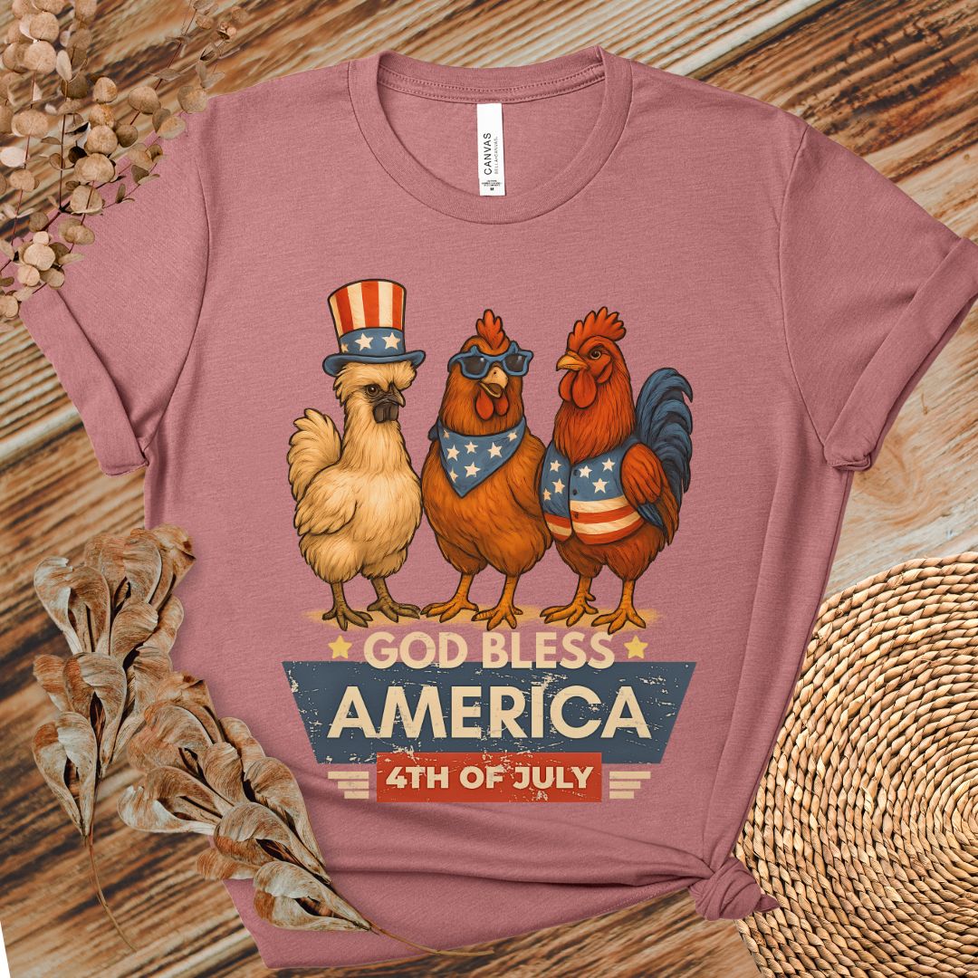 God Bless America Chicken Shirt