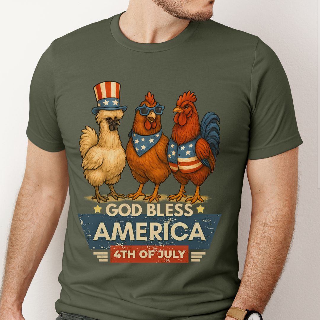 God Bless America Chicken Shirt