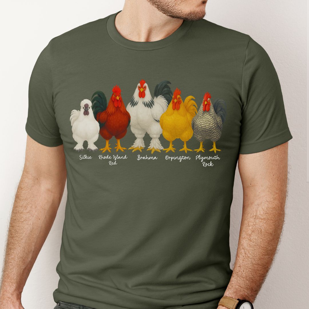 Rooster Roster Chicken T-Shirt