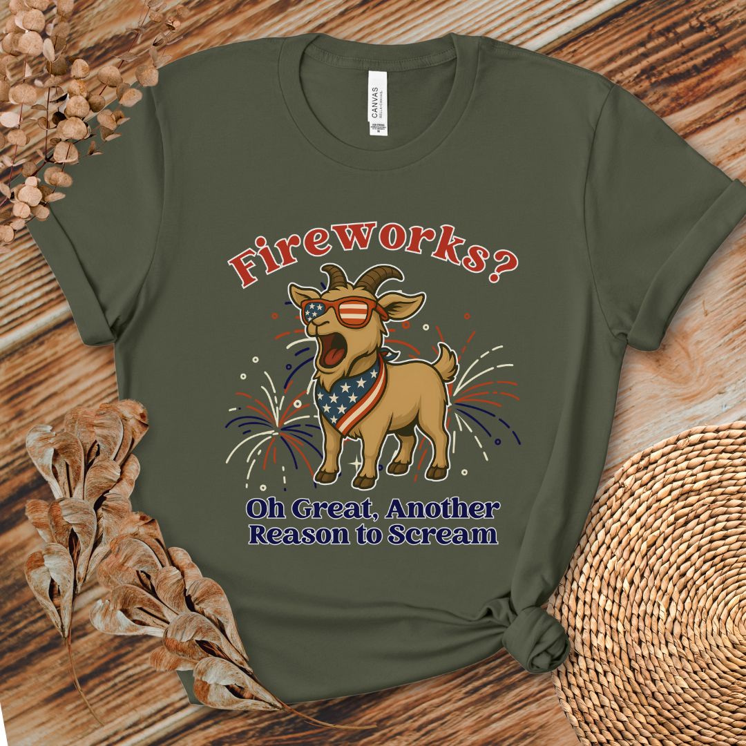 Fireworks Scream Goat Tee