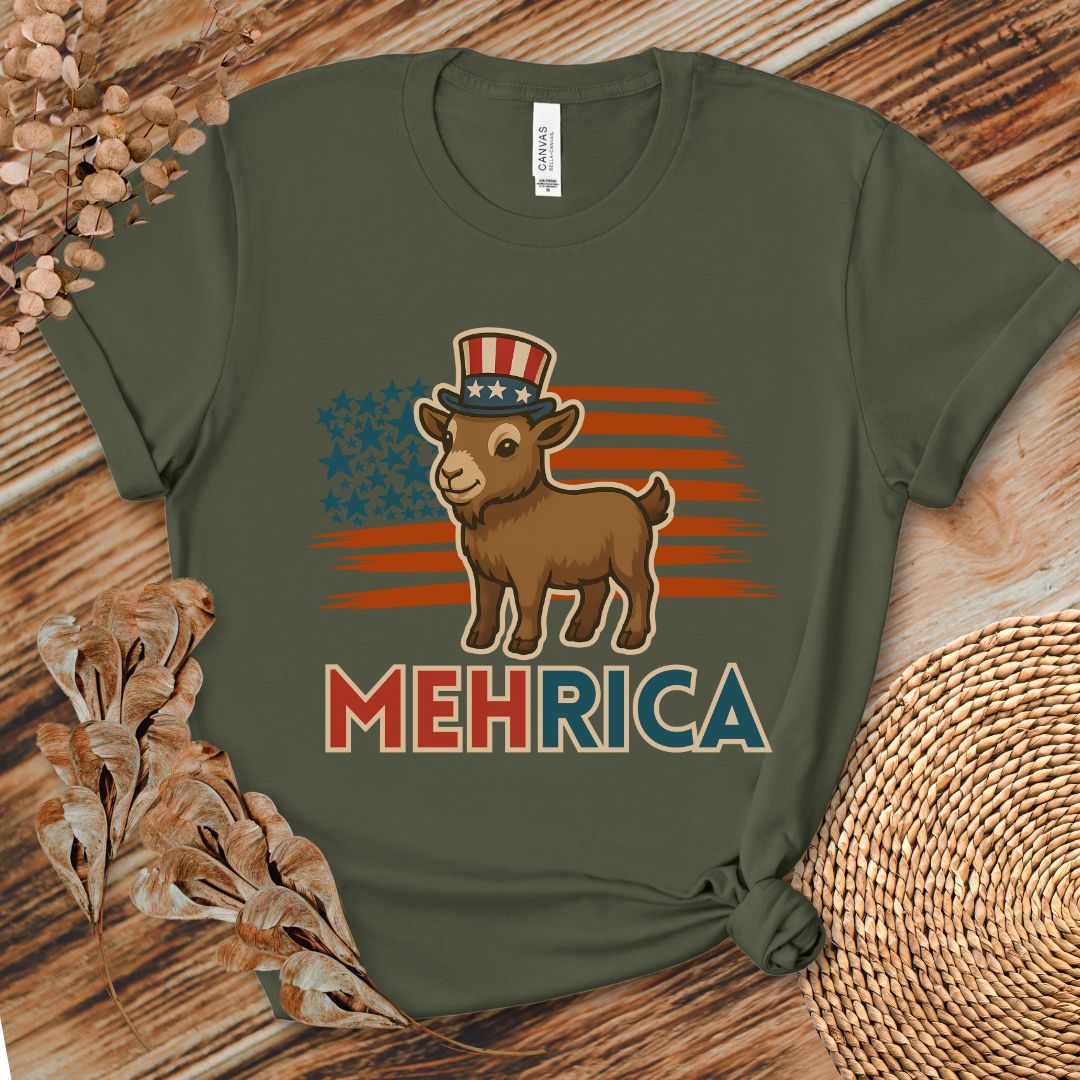MehRica Patriotic Goat Tee