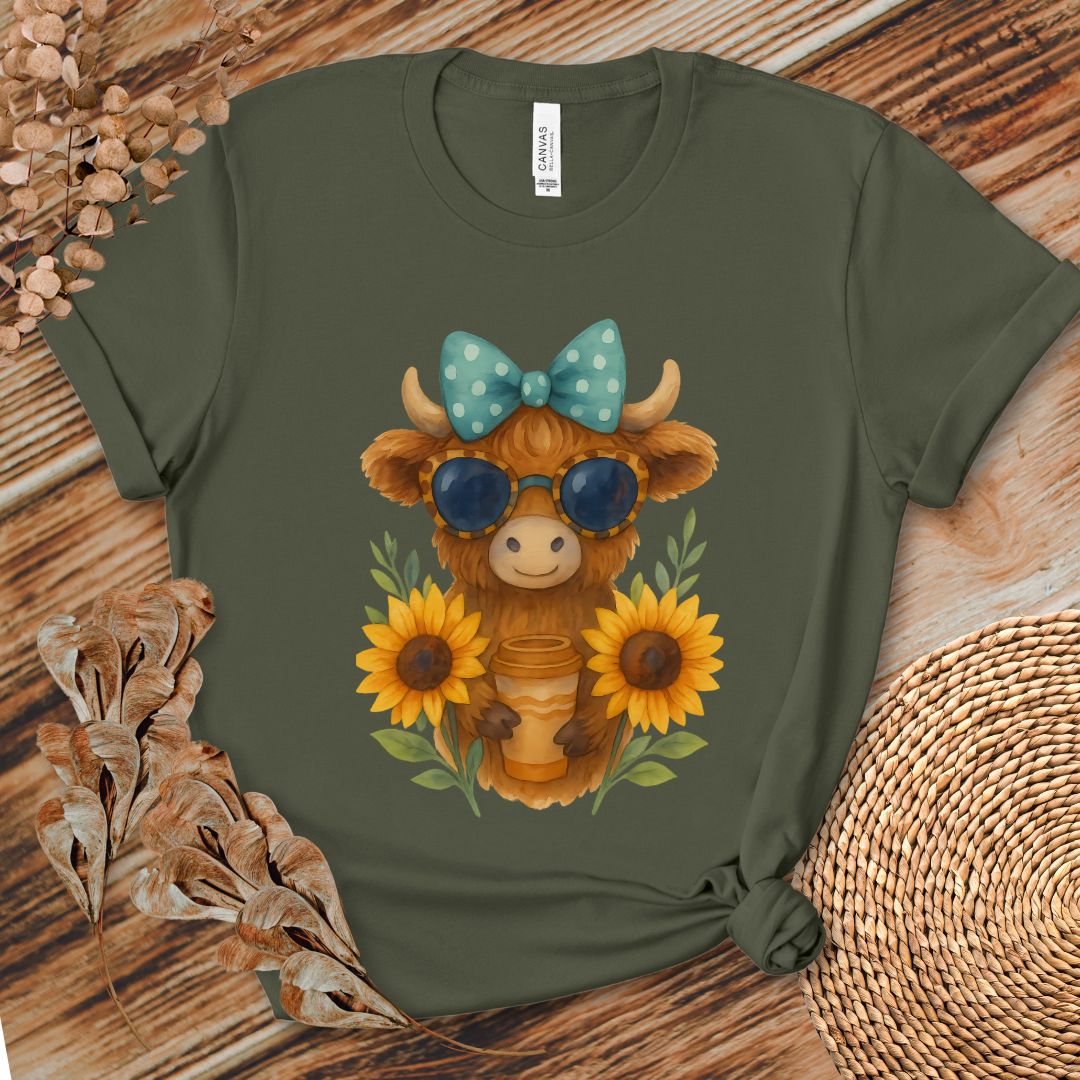 Cute Highland Cow Coffee Shirt