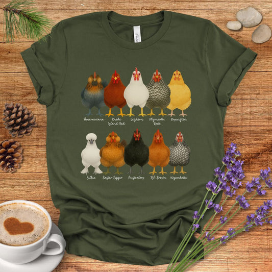 Fancy Chicken Breeds T-Shirt