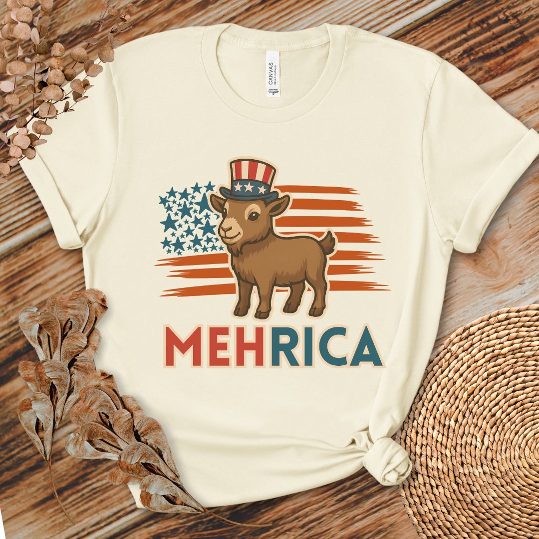 MehRica Patriotic Goat Tee