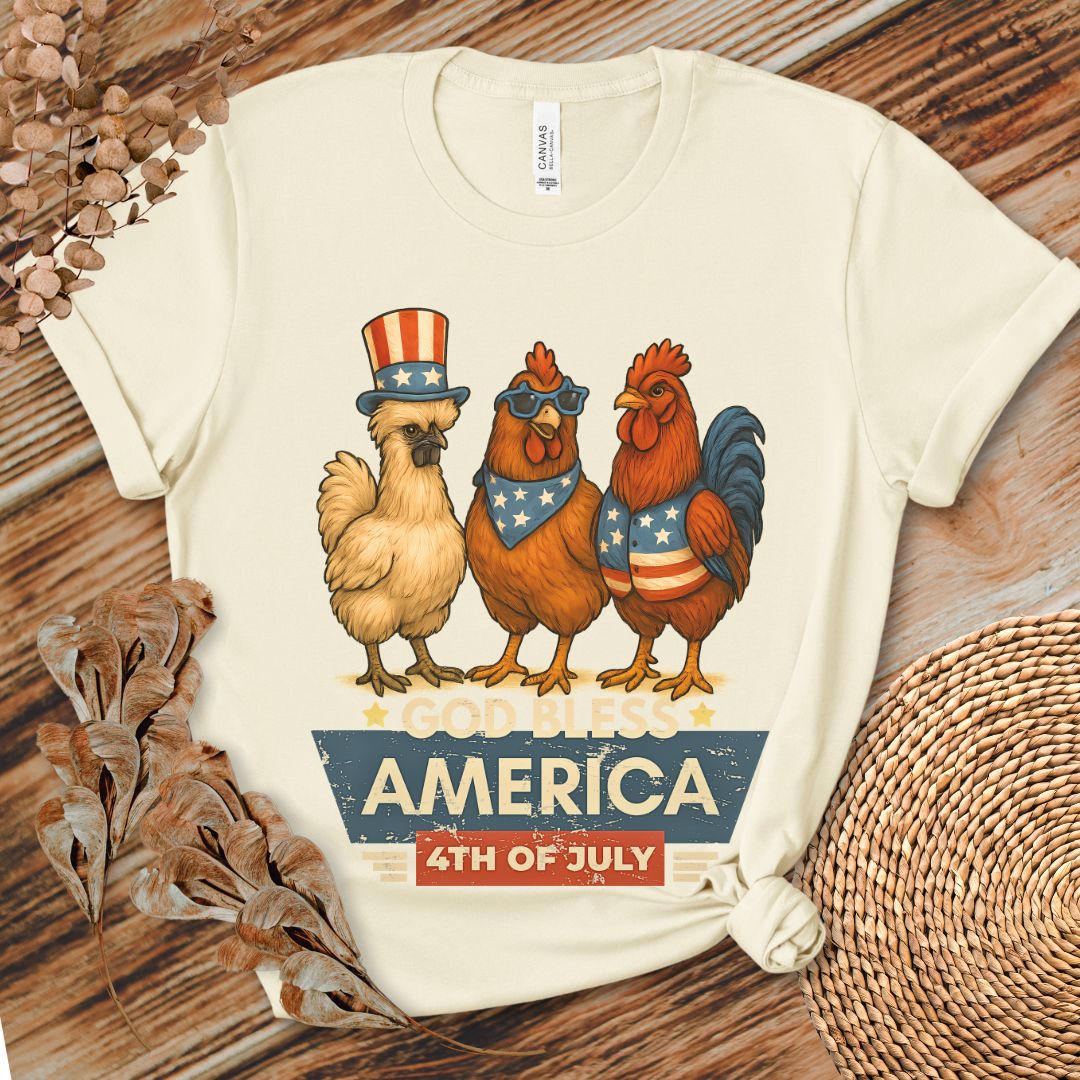 God Bless America Chicken Shirt