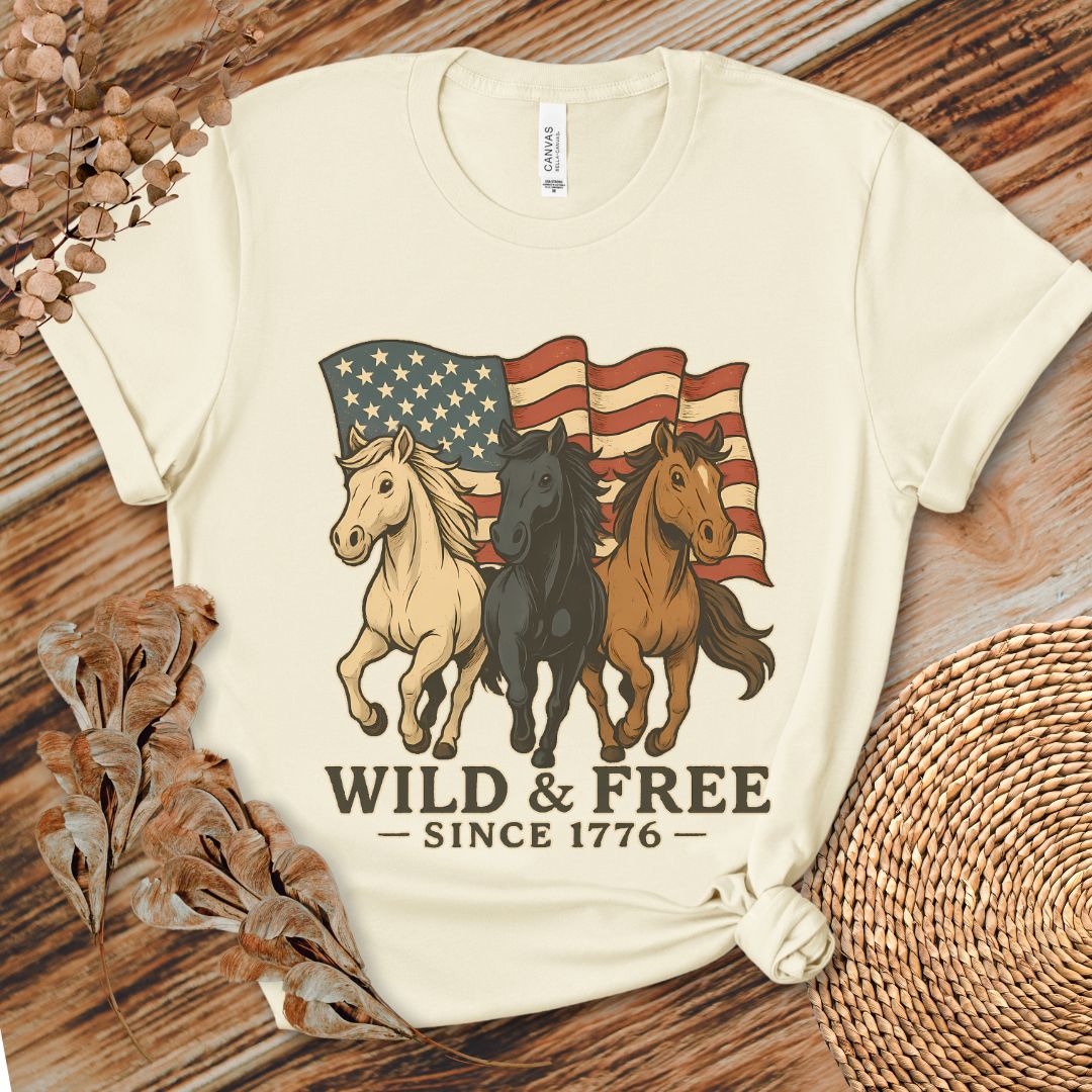 Wild & Free Trio Horse Tee