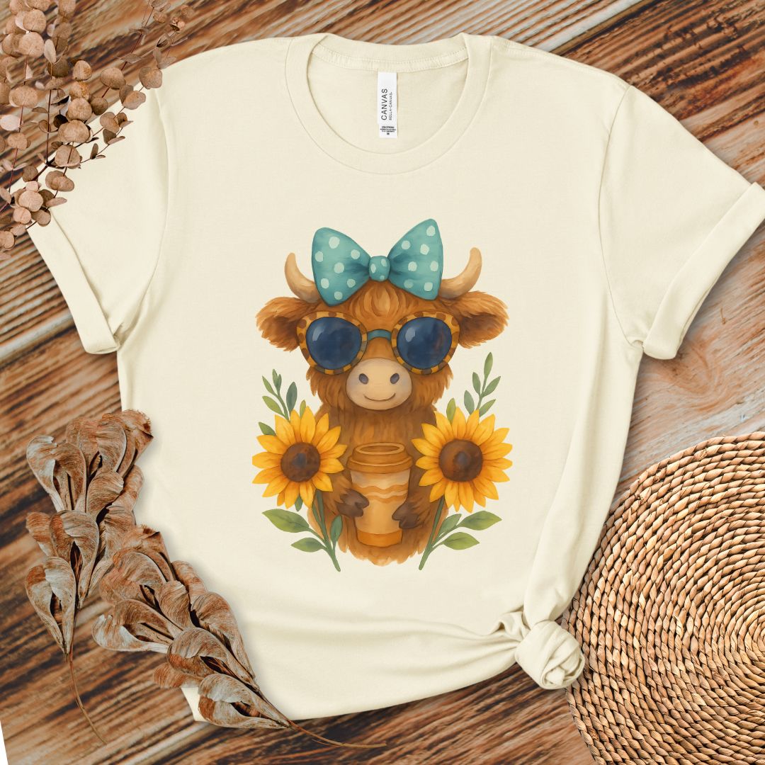 Cute Highland Cow Coffee Shirt