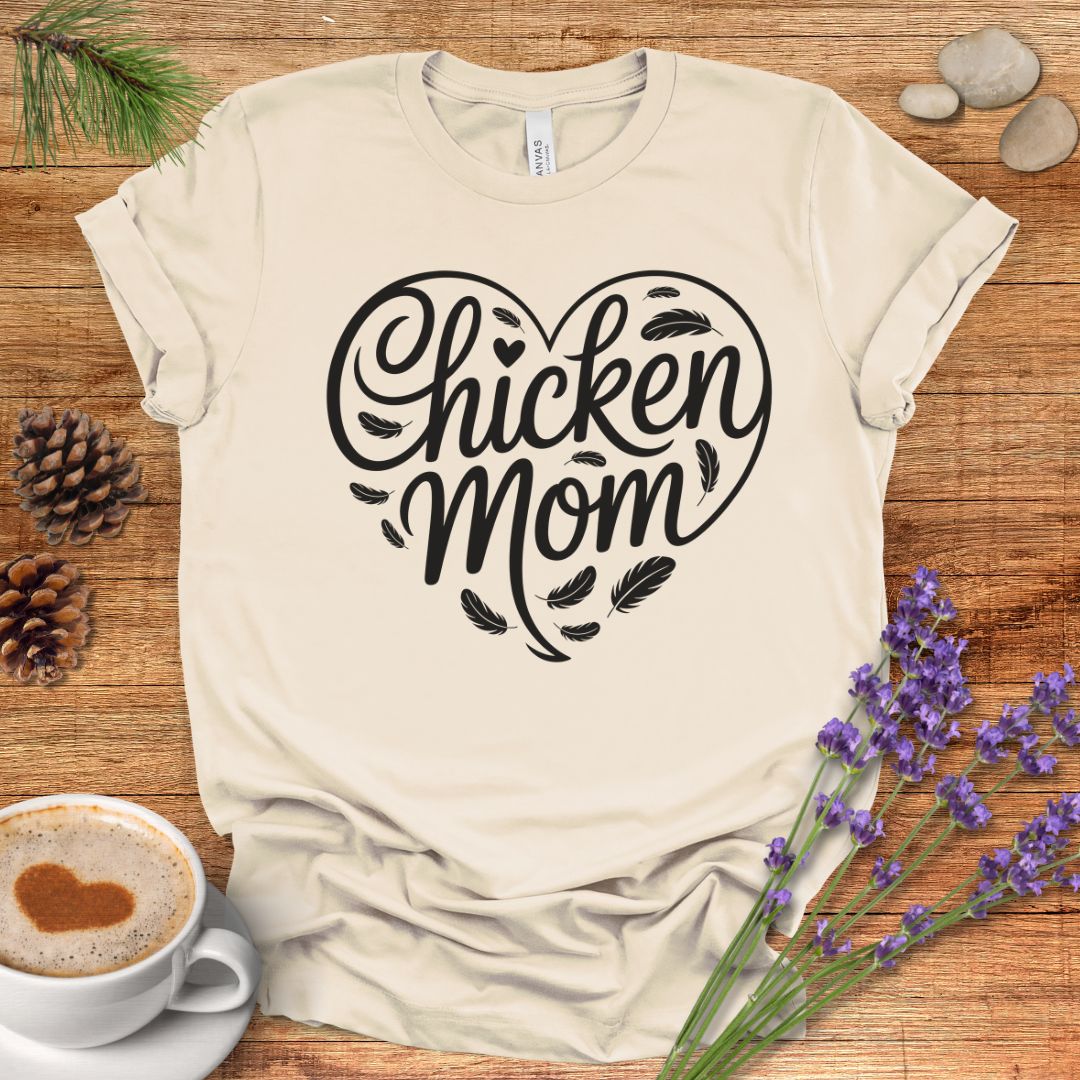 Heart Shaped Chicken Mom Tee
