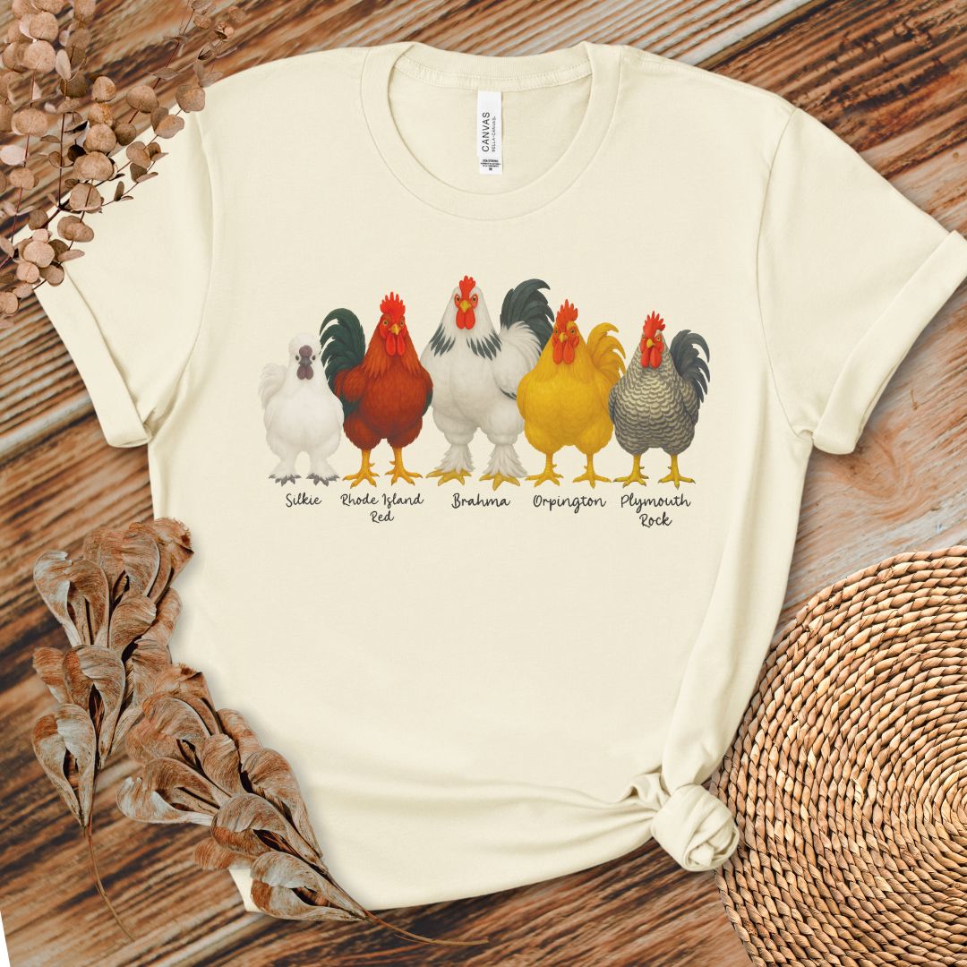 Rooster Roster Chicken T-Shirt