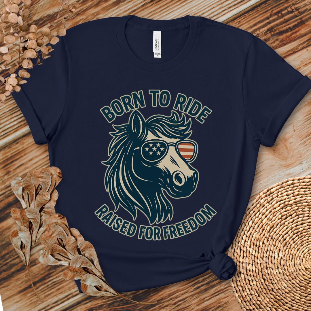 Born to Ride Freedom Horse Tee
