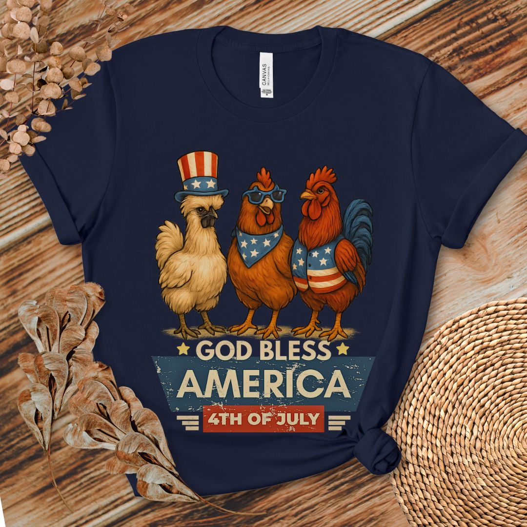 God Bless America Chicken Shirt