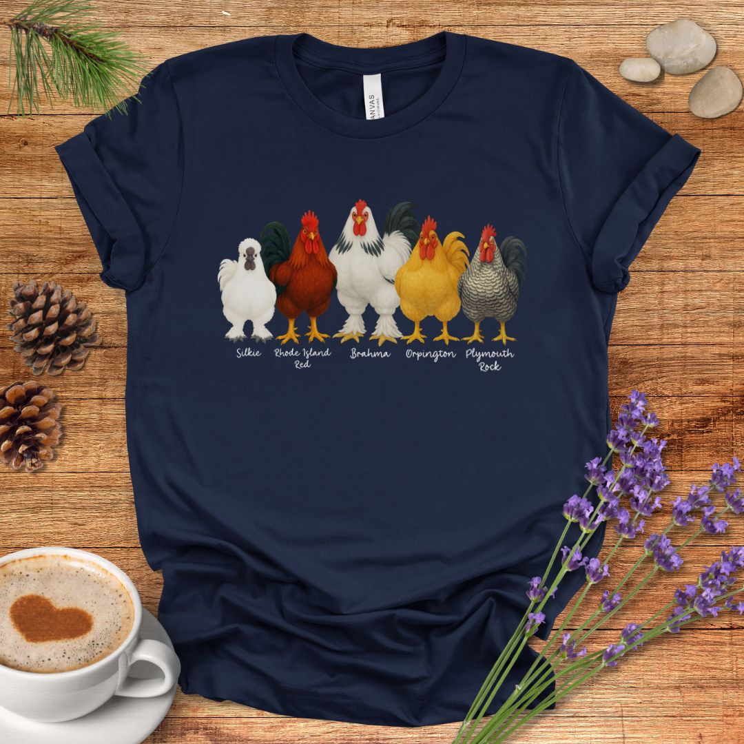 Rooster Roster Chicken T-Shirt