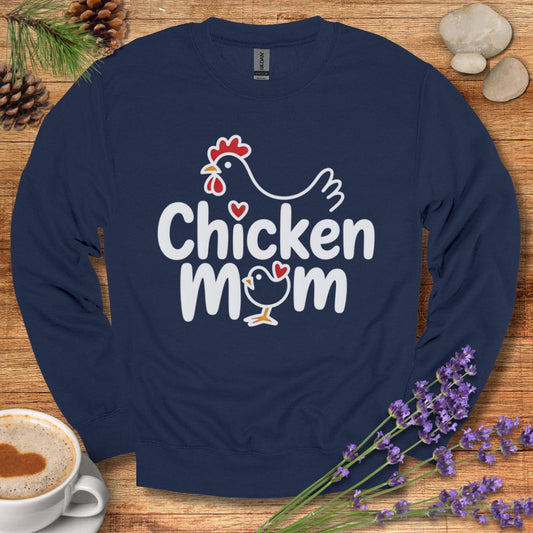 Chicken Mom Sweatshirt – Cute Farm Animal Pullover Gift for Poultry Moms & Backyard Chicken Keepers