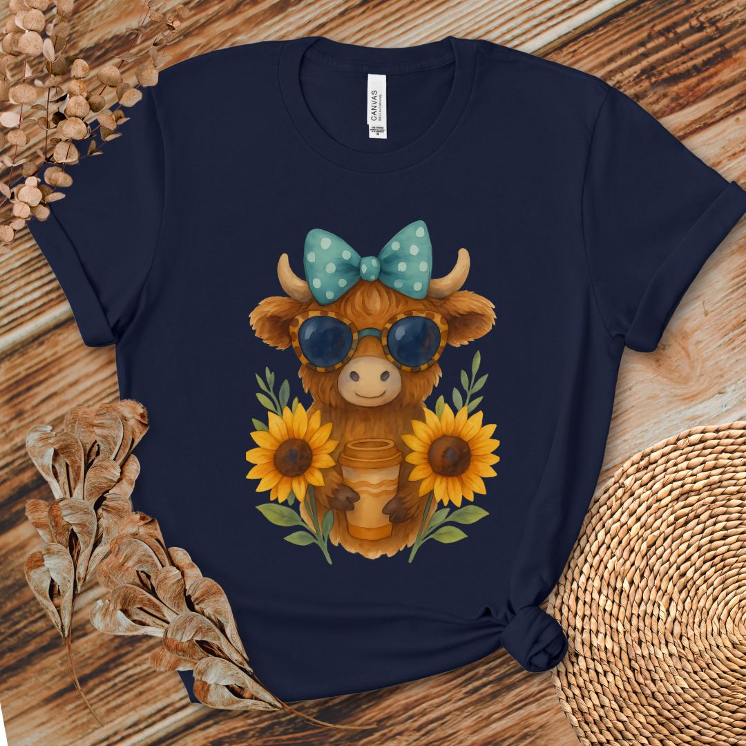 Cute Highland Cow Coffee Shirt