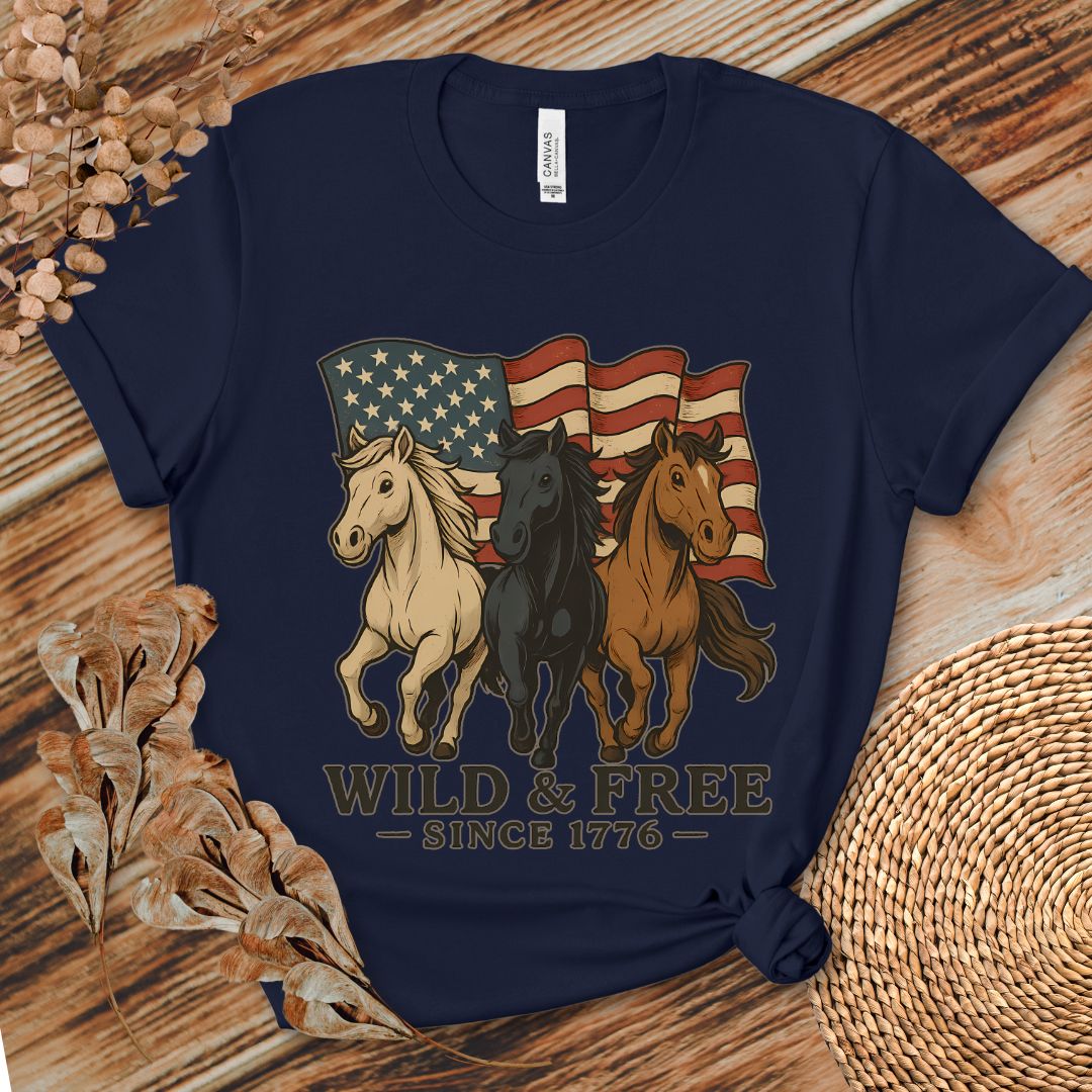 Wild & Free Trio Horse Tee
