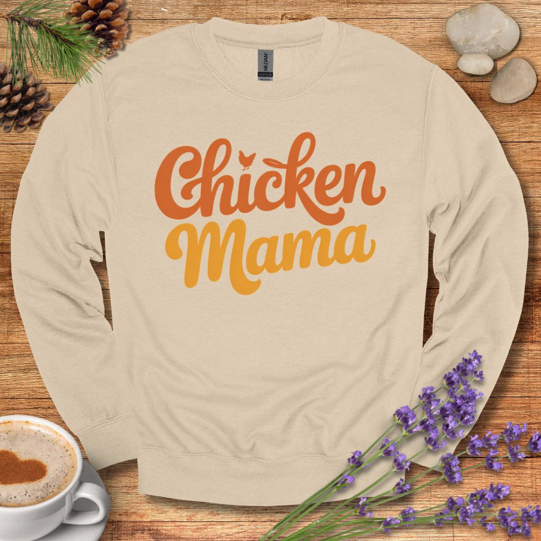 Chicken Mama Sweatshirt – Retro Farm Animal Pullover Gift for Poultry Moms & Backyard Keepers