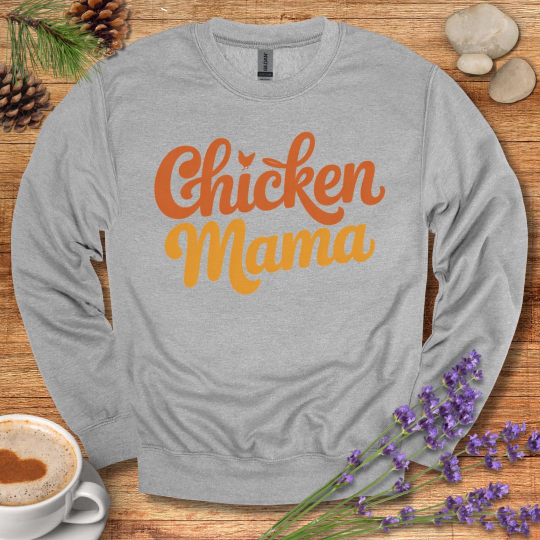 Chicken Mama Sweatshirt – Retro Farm Animal Pullover Gift for Poultry Moms & Backyard Keepers