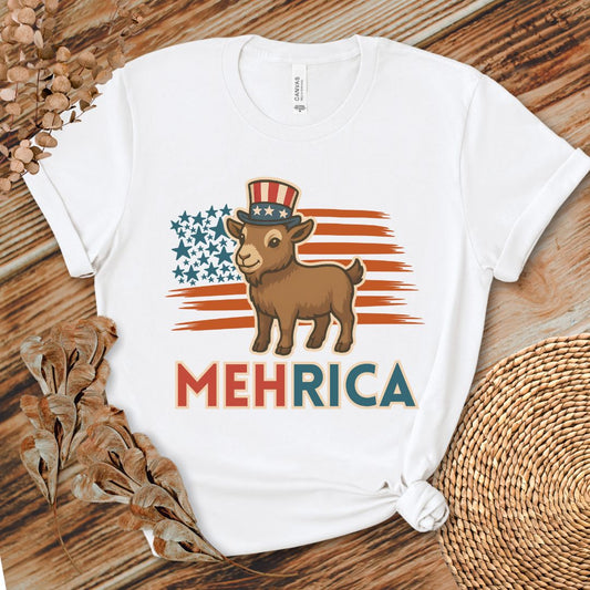 MehRica Patriotic Goat Tee