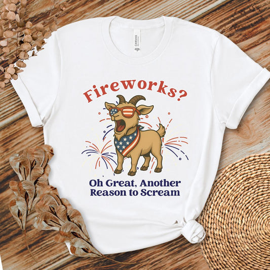 Fireworks Scream Goat Tee