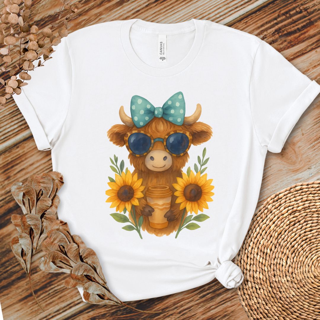 Cute Highland Cow Coffee Shirt