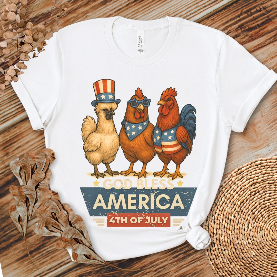 God Bless America Chicken Shirt