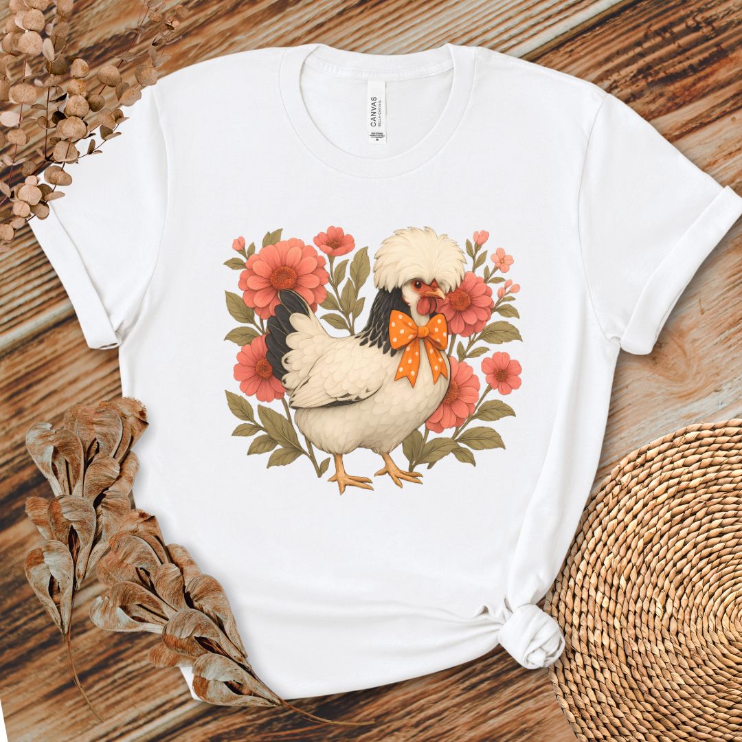 Floral Polish Chicken Shirt