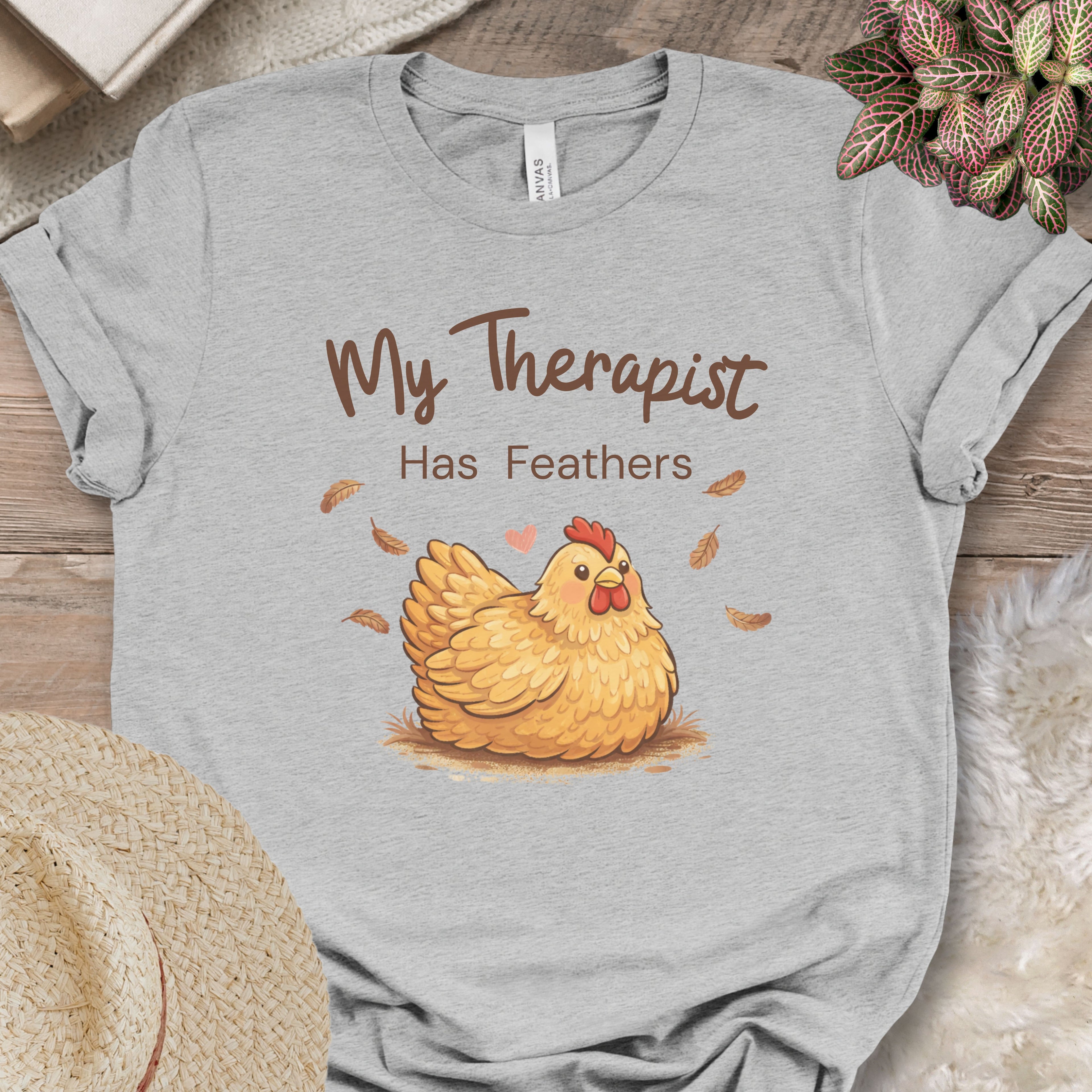 My Therapist Has Feathers Chicken Shirt