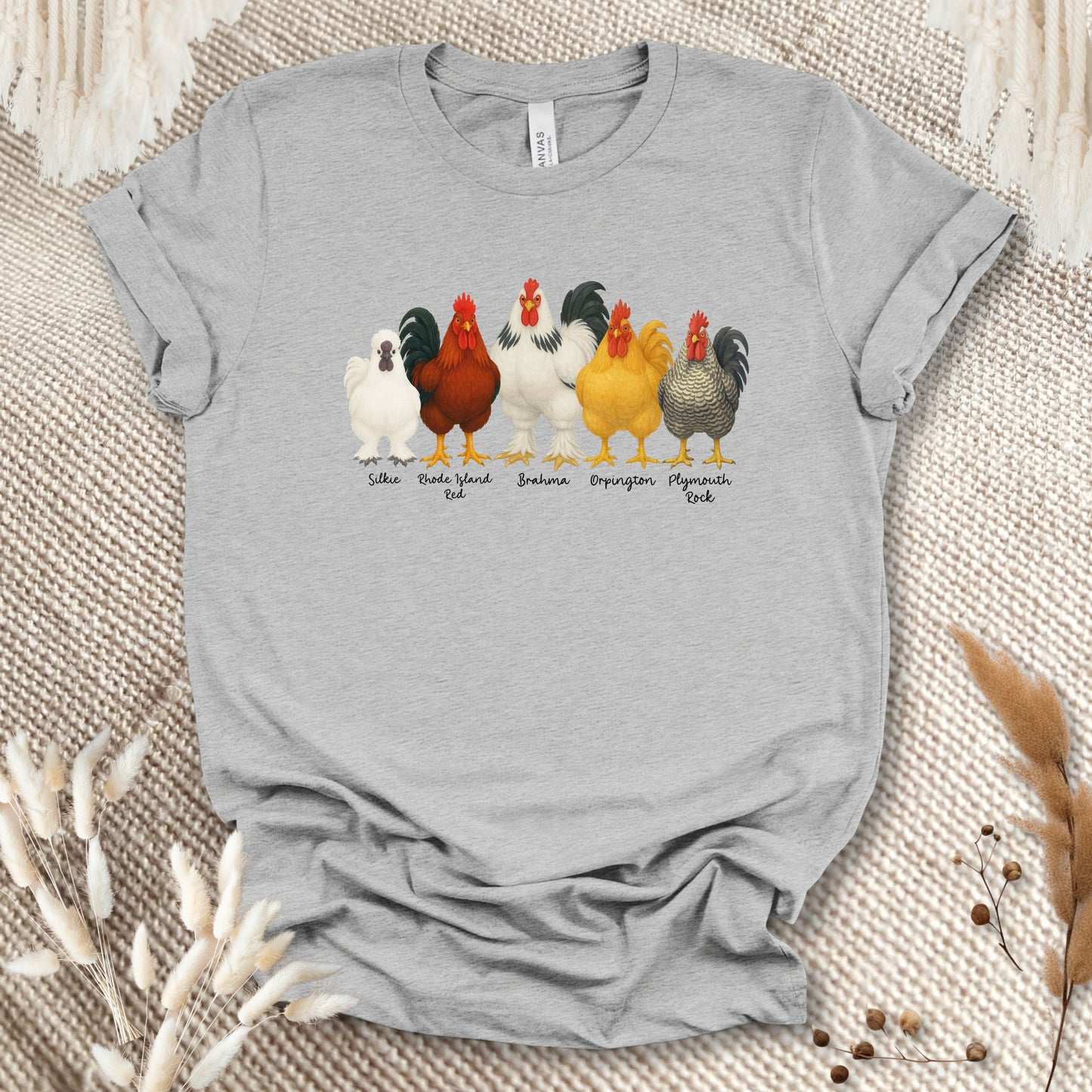Rooster Roster Chicken T-Shirt