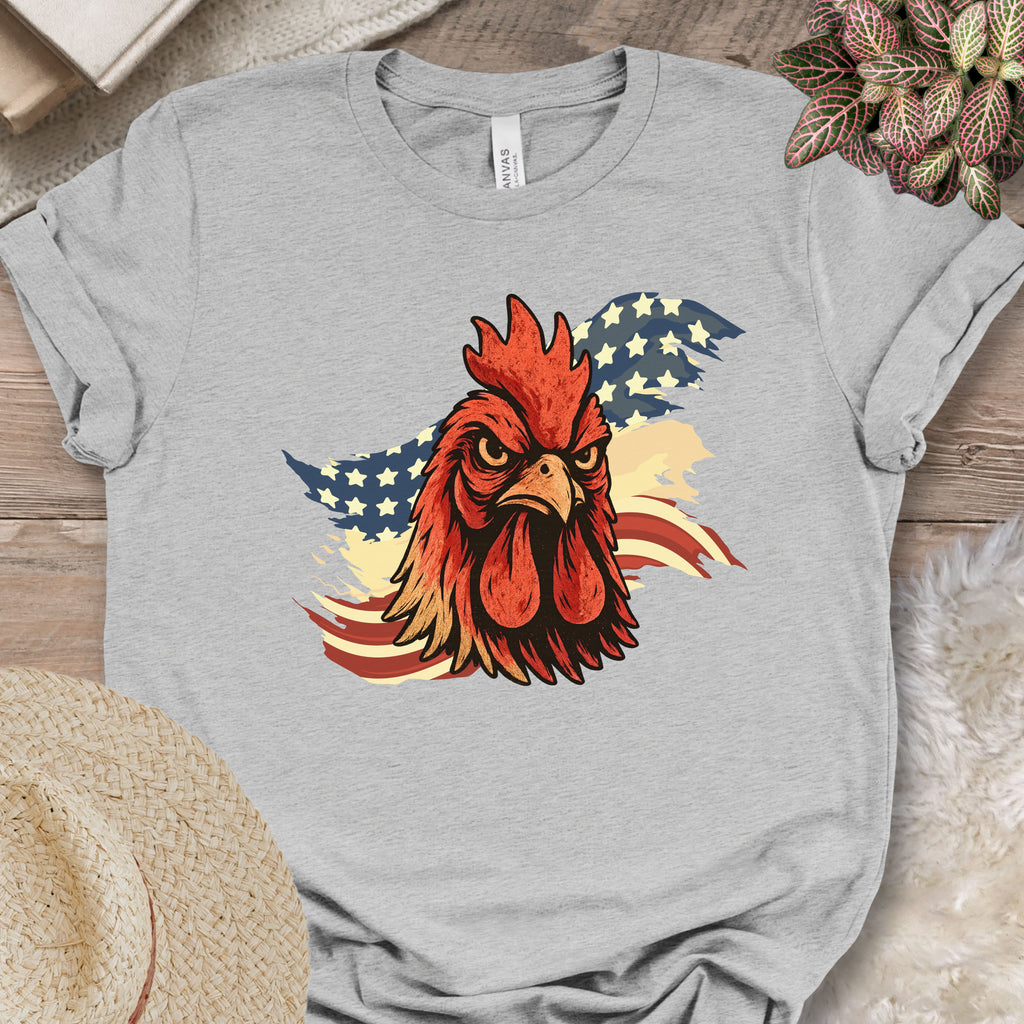 Patriotic Rooster Tee