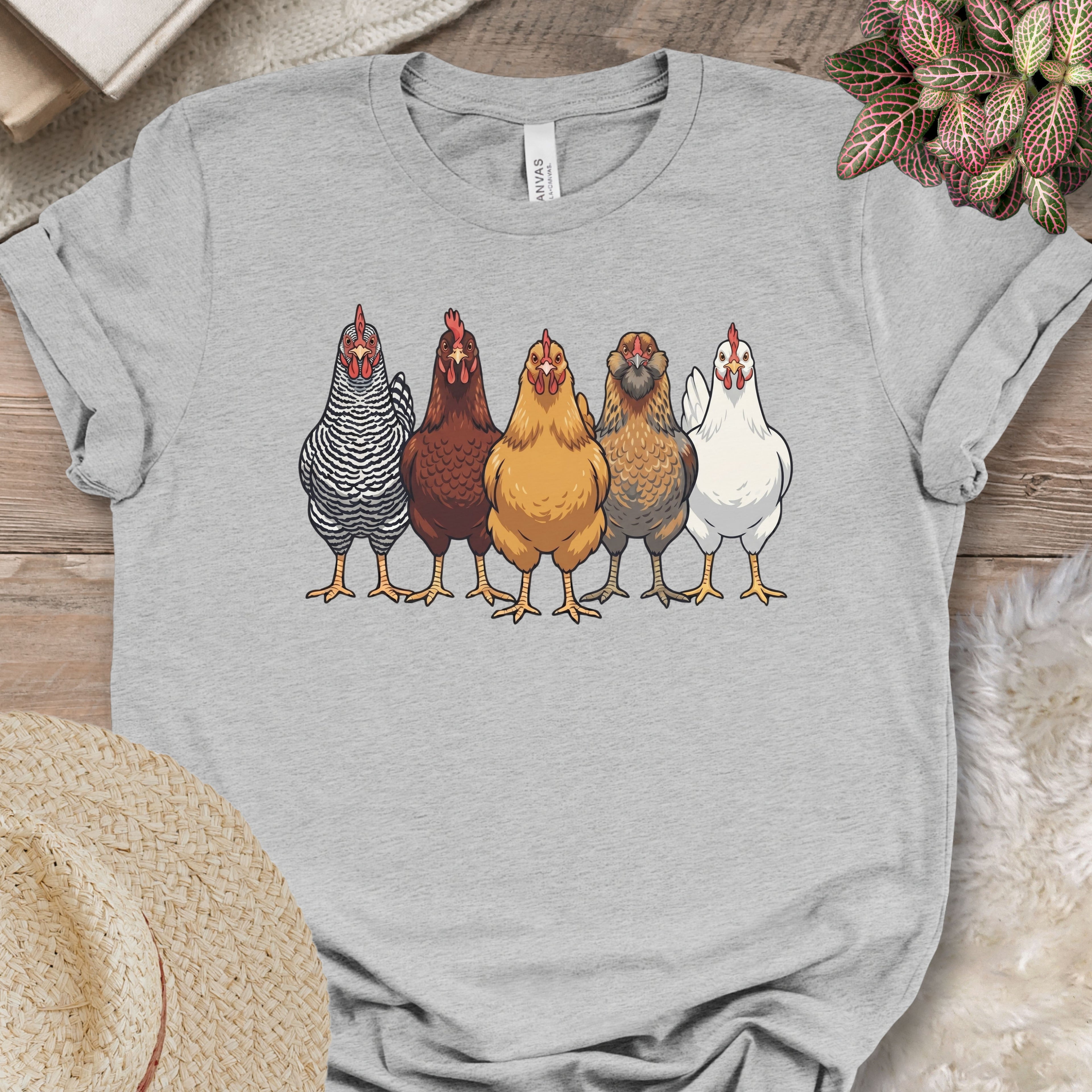 Heritage Chicken Breeds Lineup Shirt