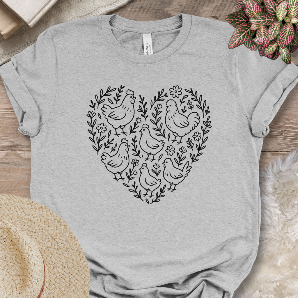 Chicken Heart Floral Tee